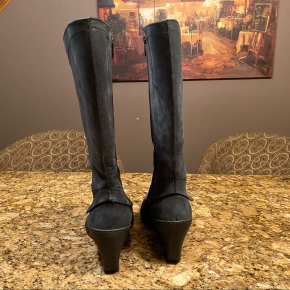 El Naturalista Wedge Boots With Spats and Awesome Lime Green Liners! - Picture 4 of 14